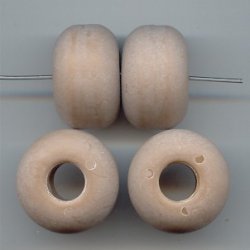 MOCCA MATTE 14X22MM DONUT BEADS - Lot of 12