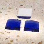 Sapphire Jewel Faceted - 15mm. Square Cabochons - Lots of 144