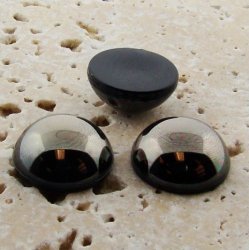 Hematite - 11mm. Round Domed Cabochons - Lots of 144