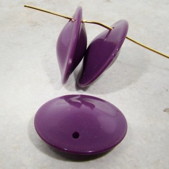 WINE 26MM ROUND SMOOTH PENDANTS - Lot of 12