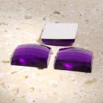 Amethyst Jewel Faceted - 15mm. Square Cabochons - Lots of 144