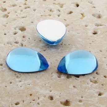 Light Sapphire Jewel - 13x8.5mm. Pear Cabochons - Lots of 144