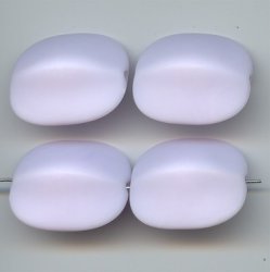 MATTE LILAC 28X24 FLAT ROUNDED EDGE RECTANGLE BEADS - Lot of 12