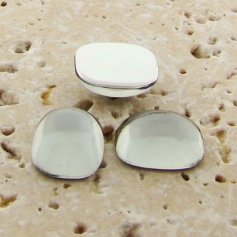 Black Diamond - 15x11.5mm. Rectangle Cabochons - Lots of 144