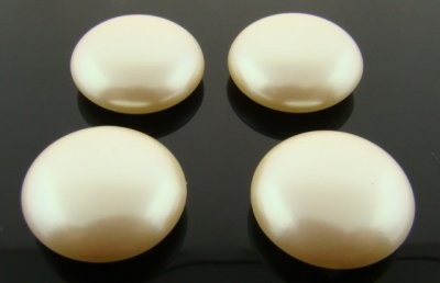 20MM CULTURA LOW DOME PEARL ROUND CABOCHONS - Lot of 72