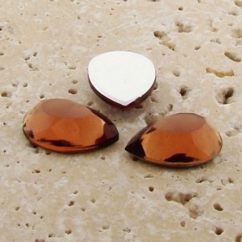 Topaz Jewel Faceted - 13x8.5mm. Pear Cabochons - Lots of 144