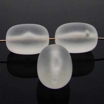 CRYSTAL MATTE 22X11MM BARREL BEADS - Lot of 12