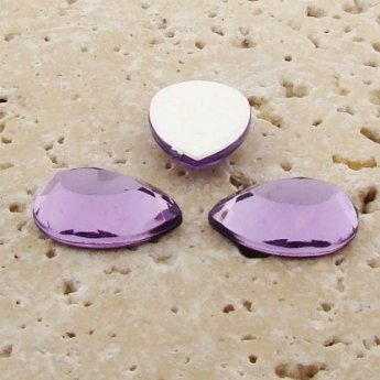Light Amethyst Faceted - 13x8.5mm. Pear Cabochons - Lots of 144