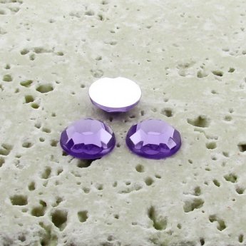 Violet Jewel Faceted - 9mm. Round Cabochons - Lots of 144