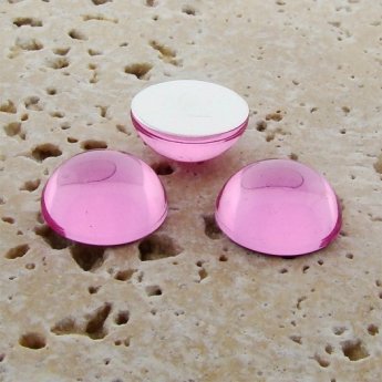 Rose Jewel - 5mm. Round Domed Cabochons - Lots of 144