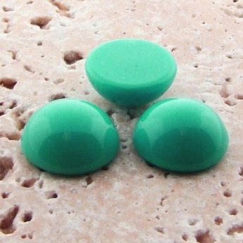 Sea Green Turquoise Opaque-11mm Round Domed Cabochon-Lot of 144