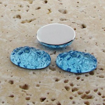 Light Sapphire Baroque - 18x13mm. Oval Cabochons - Lots of 144