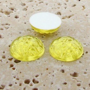 Jonquil Jewel Baroque Domed - 18mm. Cabochons - Lots of 144
