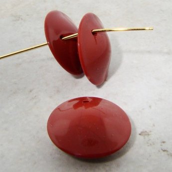 RUST 21MM ROUND SMOOTH PENDANTS - Lot of 12