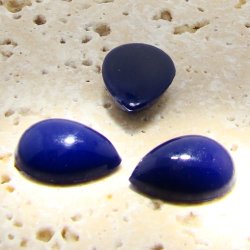 Lapis Opaque- 25x18mm. Pear Domed Cabochons - Lots of 72