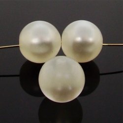 WHITE MOONSTONE 14MM ROUND BEADS - Lot of 12