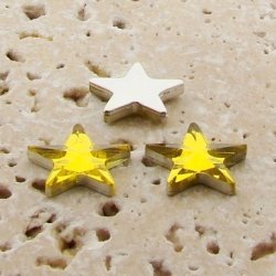Jonquil Jewel Faceted - 15mm. Star Domed Cabochons - Lots of 144