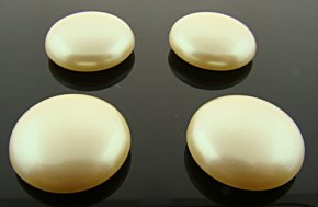 22MM CULTURA LOW DOME PEARL ROUND CABOCHONS - Lot of 72