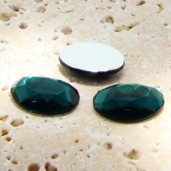 Emerald Jewel Faceted - 18x13mm. Oval Cabochons - Lots of 144
