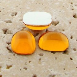 Madeira Topaz - 15x11.5mm. Rectangle Cabochons - Lots of 144