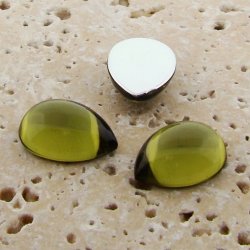Olivine Jewel - 18x13mm. Pear Domed Cabochons - Lots of 144