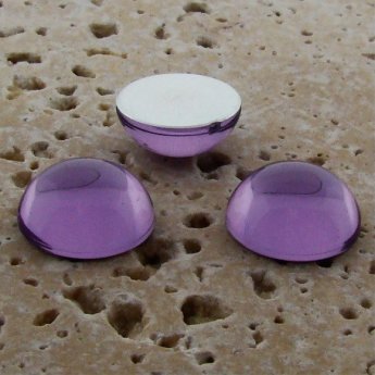 Light Amethyst Jewel - 5mm. Round Domed Cabochons - Lots of 144