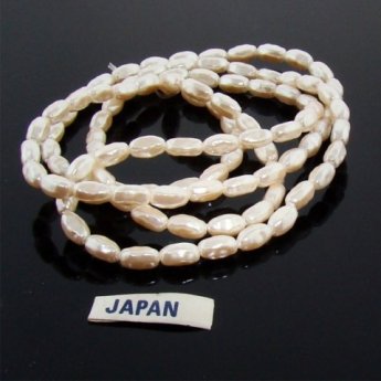 CULTURA 8x4MM OVAL BAROQUE JAPANESE PEARLS - Lot of 100