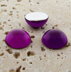 Amethyst Jewel - 9mm. Round Domed Cabochons - Lots of 144
