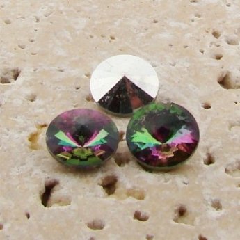 Vitrail Medium - 10mm. Round Rivoli Rhinestone - Lots of 144