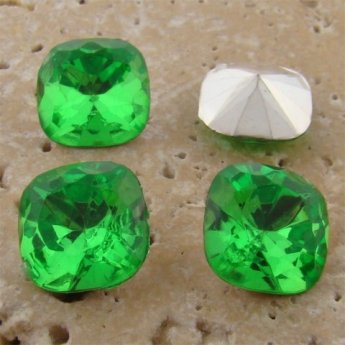Peridot Jewel -12x12mm Square Cushion Faceted Jewel -Lot of 144