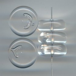 CRYSTAL 8X20MM ROUND SPACER BEADS - Lot of 12
