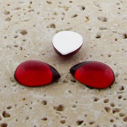 Ruby Jewel - 13x8.5mm. Pear Domed Cabochons - Lots of 144