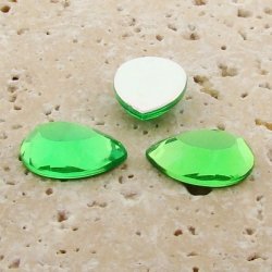 Peridot Jewel Faceted - 13x8.5mm. Pear Cabochons - Lots of 144