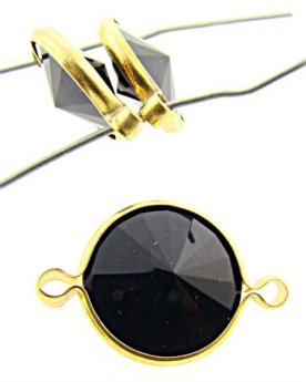 JET 18MM RIVOLI 2-LOOP BRASS CHANNELS - Lot of 144