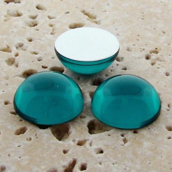 Teal Jewel - 5mm. Round Domed Cabochons - Lots of 144