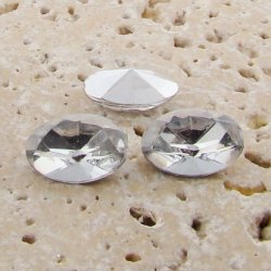 Crystal Jewel - 14x10mm. Oval Faceted Gem Jewels - Lots of 144