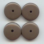TAUPE 5X18MM ROUND SPACER DISC BEADS - Lot of 12