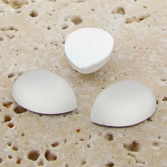 Crystal Matte Frosted - 13x8.5mm. Pear Cabochons - Lots of 144