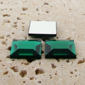 Emerald Jewel Faceted - 8mm. Square Cabochons - Lots of 144