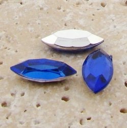 Sapphire - 15x7mm. Navette Faceted Gem Jewels - Lots of 144