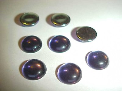 Purple Jewel - 9mm. Round Domed Cabochons - Lots of 144