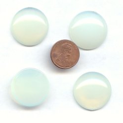 Yellow Moonstone - 25mm. Round Domed Cabochons - Lots of 12