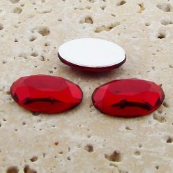 Ruby Jewel Faceted - 10x8mm. Oval Domed Cabochons - Lots of 144