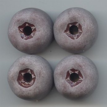 DK BROWN MATTE 21X26MM BAROQUE BARREL BEADS - Lot of 12