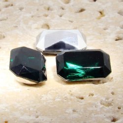 Emerald - 18x13mm. Octagon Faceted Gem Jewels - Lots of 144