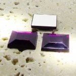 Amethyst Jewel Faceted - 15mm. Square Cabochons - Lots of 144