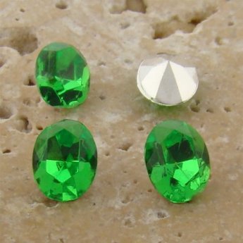 Peridot Jewel - 8x6mm. Oval Faceted Gem Jewels - Lots of 144