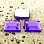 Violet Jewel Faceted - 15mm. Square Cabochons - Lots of 144