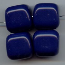NAVY 24MM CUBE BEADS - Lot of 12