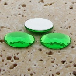 Peridot Jewel Faceted - 14x10mm. Oval Cabochons - Lots of 144